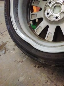 potholes and wheel alignment Barrie — tire rim damage replaced at Roberts Complete Auto Care