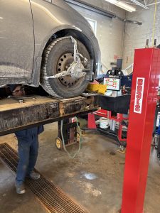 potholes and wheel alignment Barrie — alignment check at Roberts Complete Auto Care